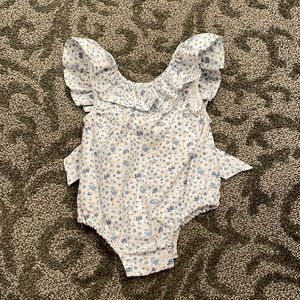 Darling Eliza James Navy Floral Bow Back Swim Suit